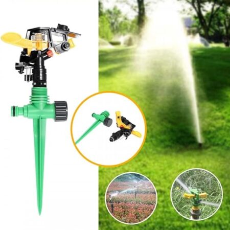 1/2" 360° Rotatory Irrigation Sprayer Sprinkler For Garden Yard Lawn
